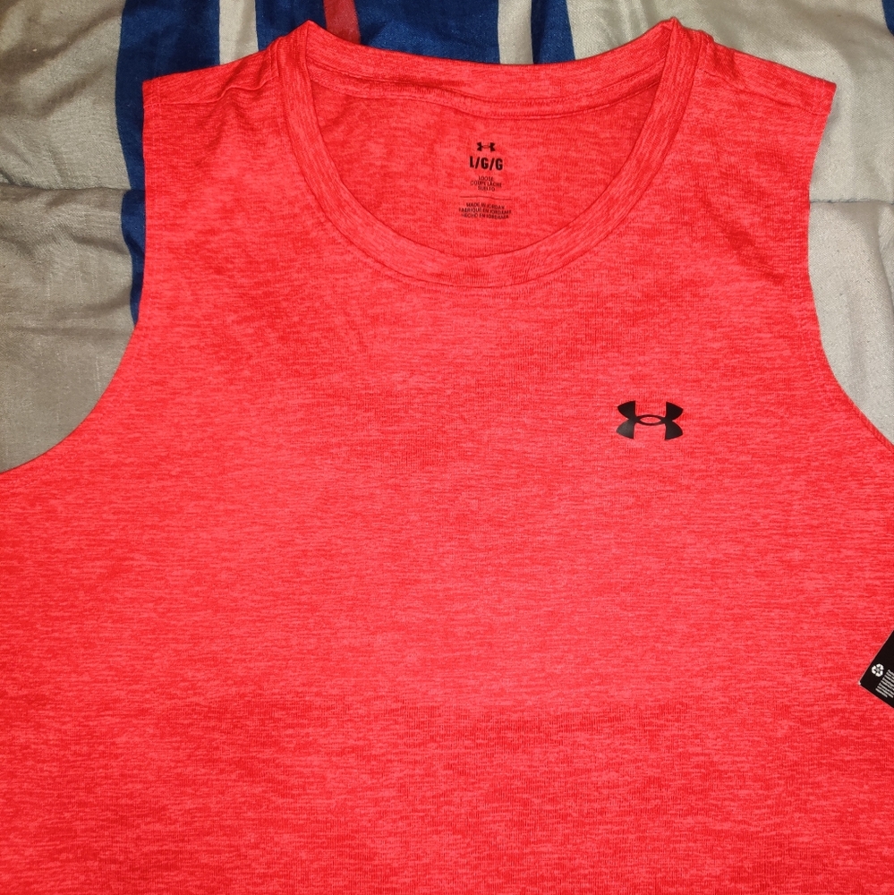 Under Armour Tech Twist Tank Top Racer Red Size Large